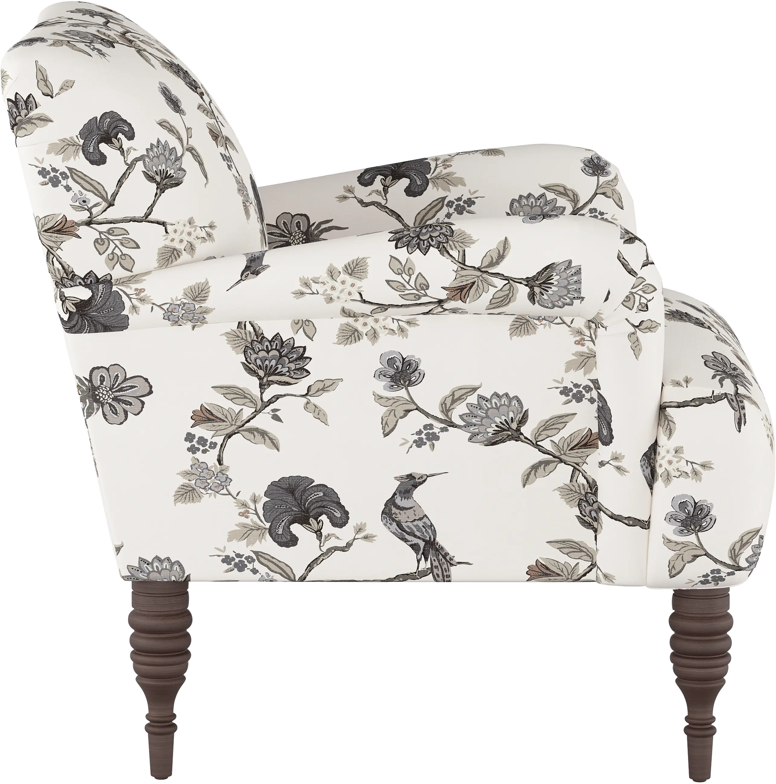 9505SHNINK Cherrie Cream and Gray Floral Accent Chair - Skyline Furniture-3