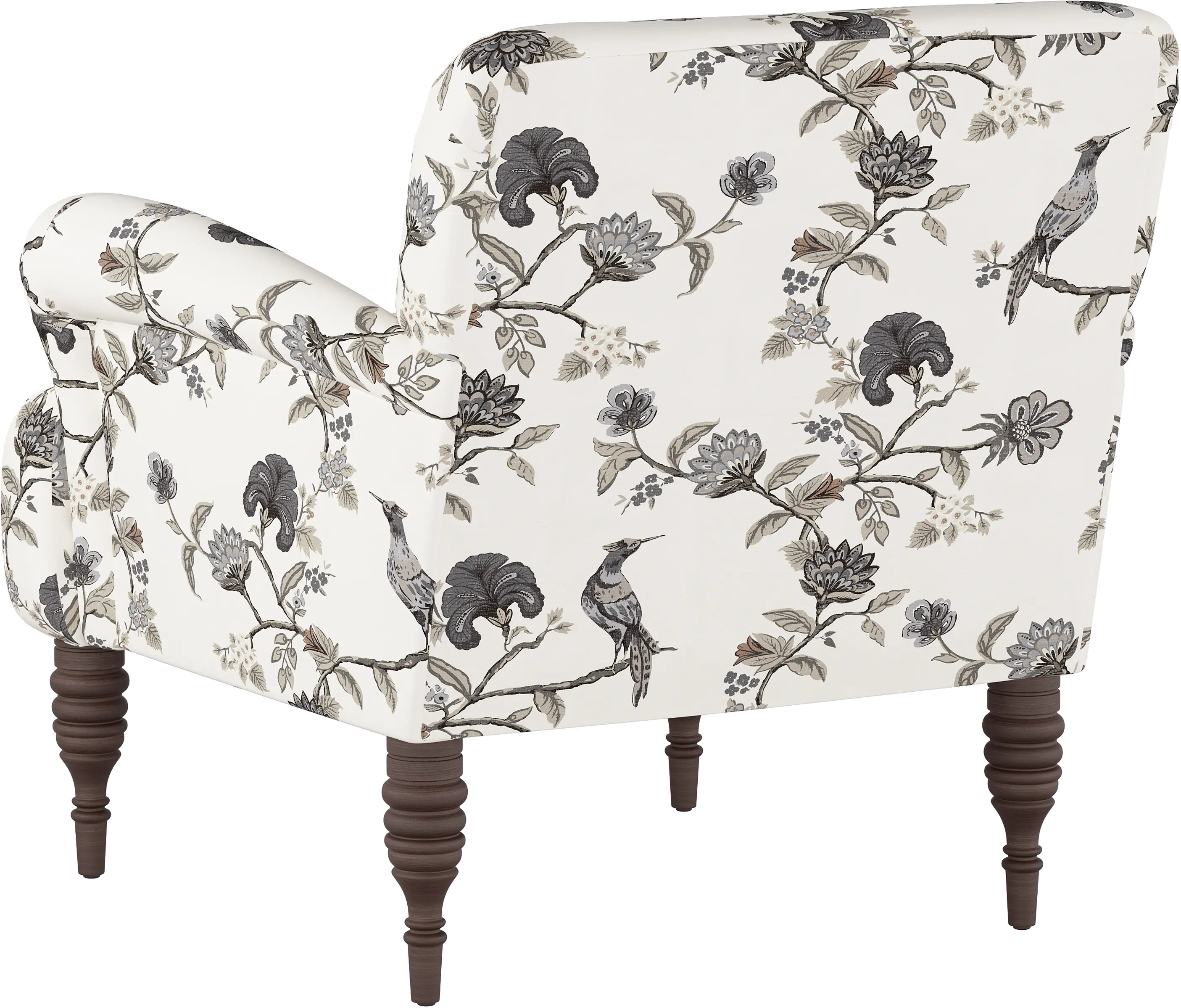 9505SHNINK Cherrie Cream and Gray Floral Accent Chair - Skyline Furniture-4