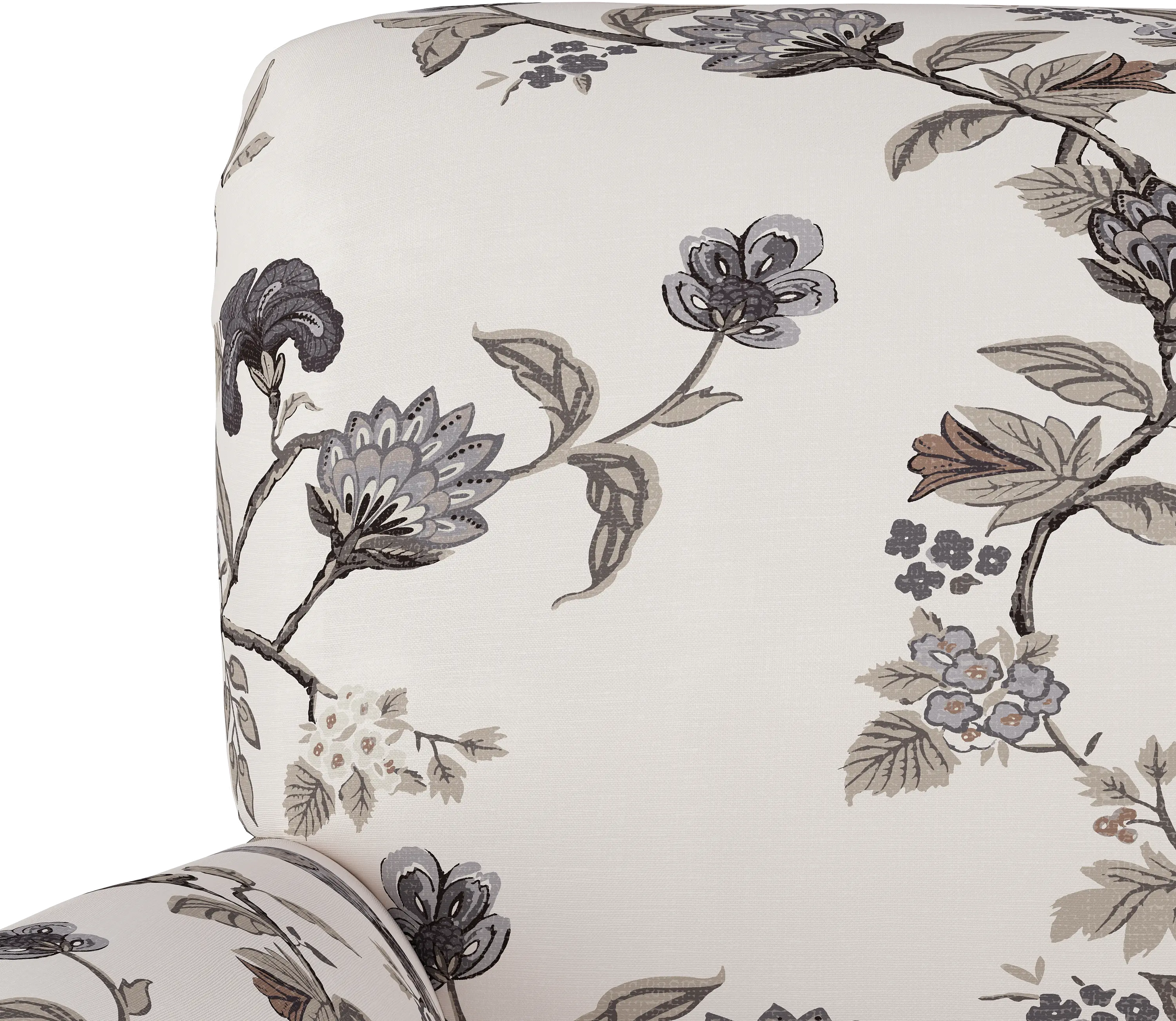 9505SHNINK Cherrie Cream and Gray Floral Accent Chair - Skyline Furniture-5