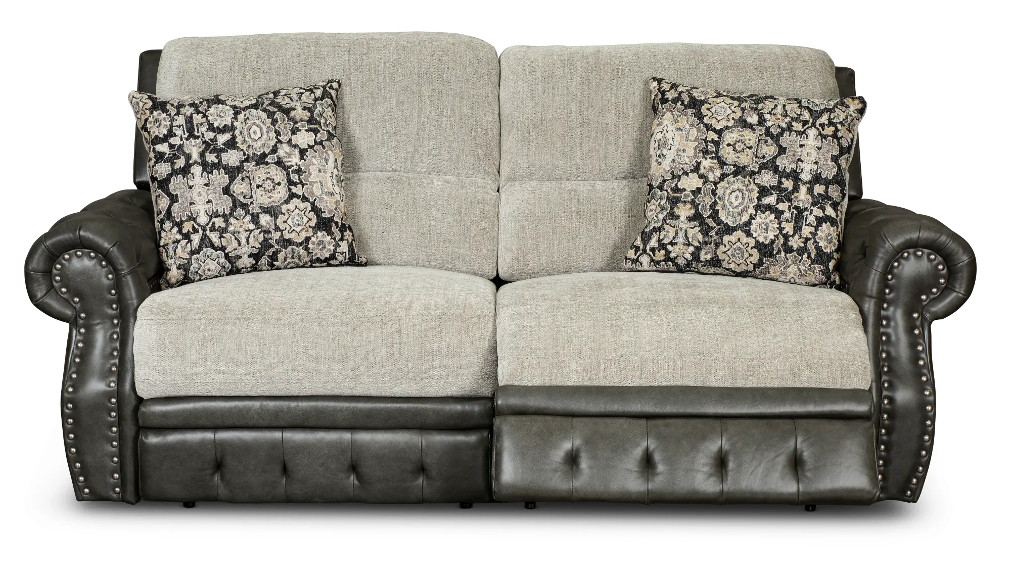 Spirit Gray Power Reclining Sofa-1
