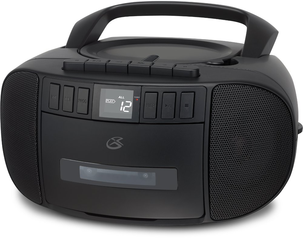 GPX Boombox with CD Cassette and AM/FM Radio - Black