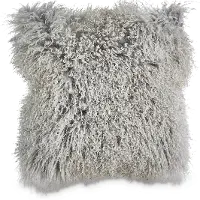 18 Inch Platinum Gray Throw Pillow - Lucas