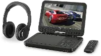 PDB1077B GPX Portable DVD Player with Bluetooth Headphones