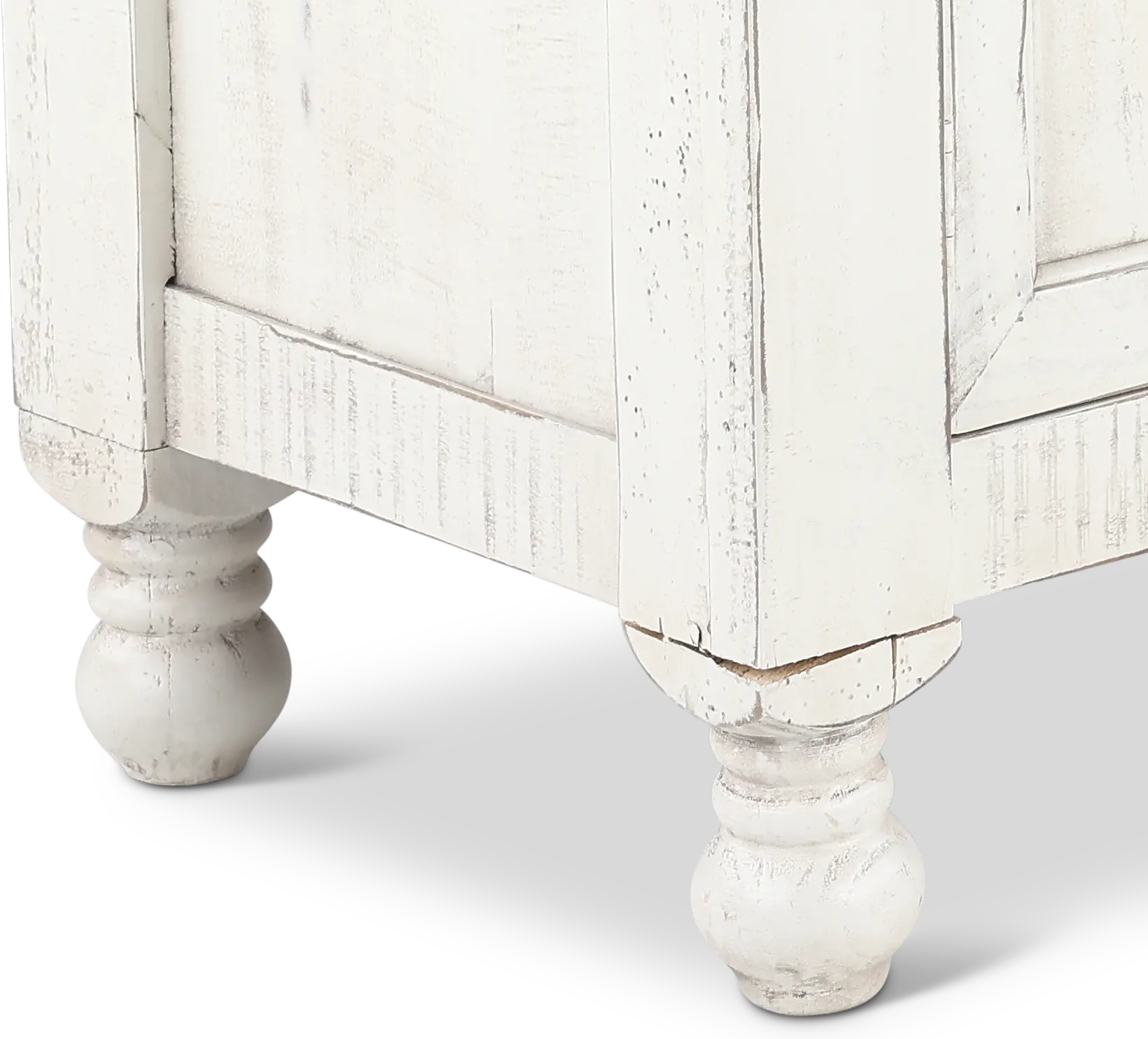 Stone Distressed White 68  TV Stand-1
