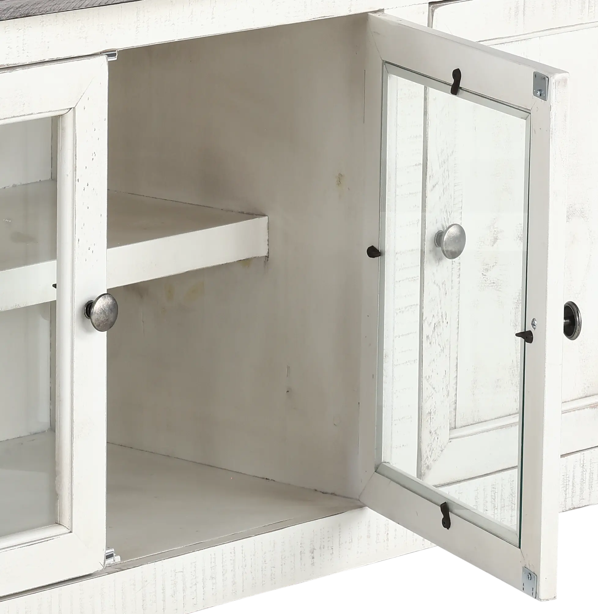 Stone Distressed White 68  TV Stand-6