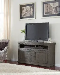 Willow Distressed Dark Gray 54  TV Stand