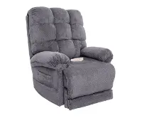 Venus Slate Gray Lift Recliner with Massage and Heat