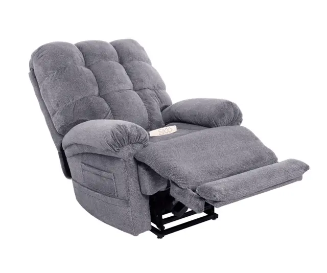 Venus Slate Gray Lift Recliner with Massage and Heat-3