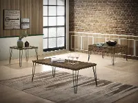 Bolton Minimalist End Table with Hairpin Legs