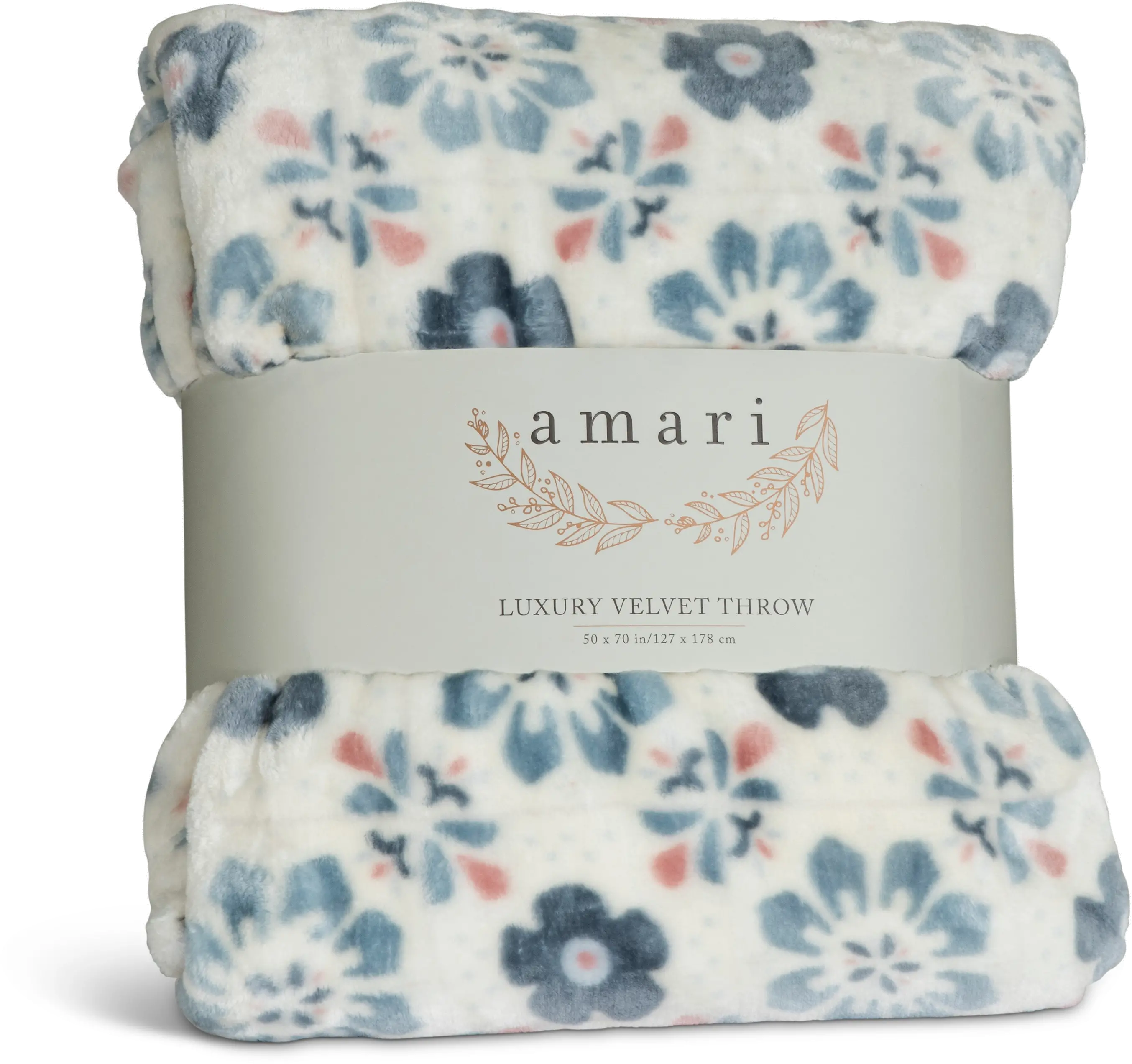 Assorted Floral Printed Velvet Throw Blanket-4