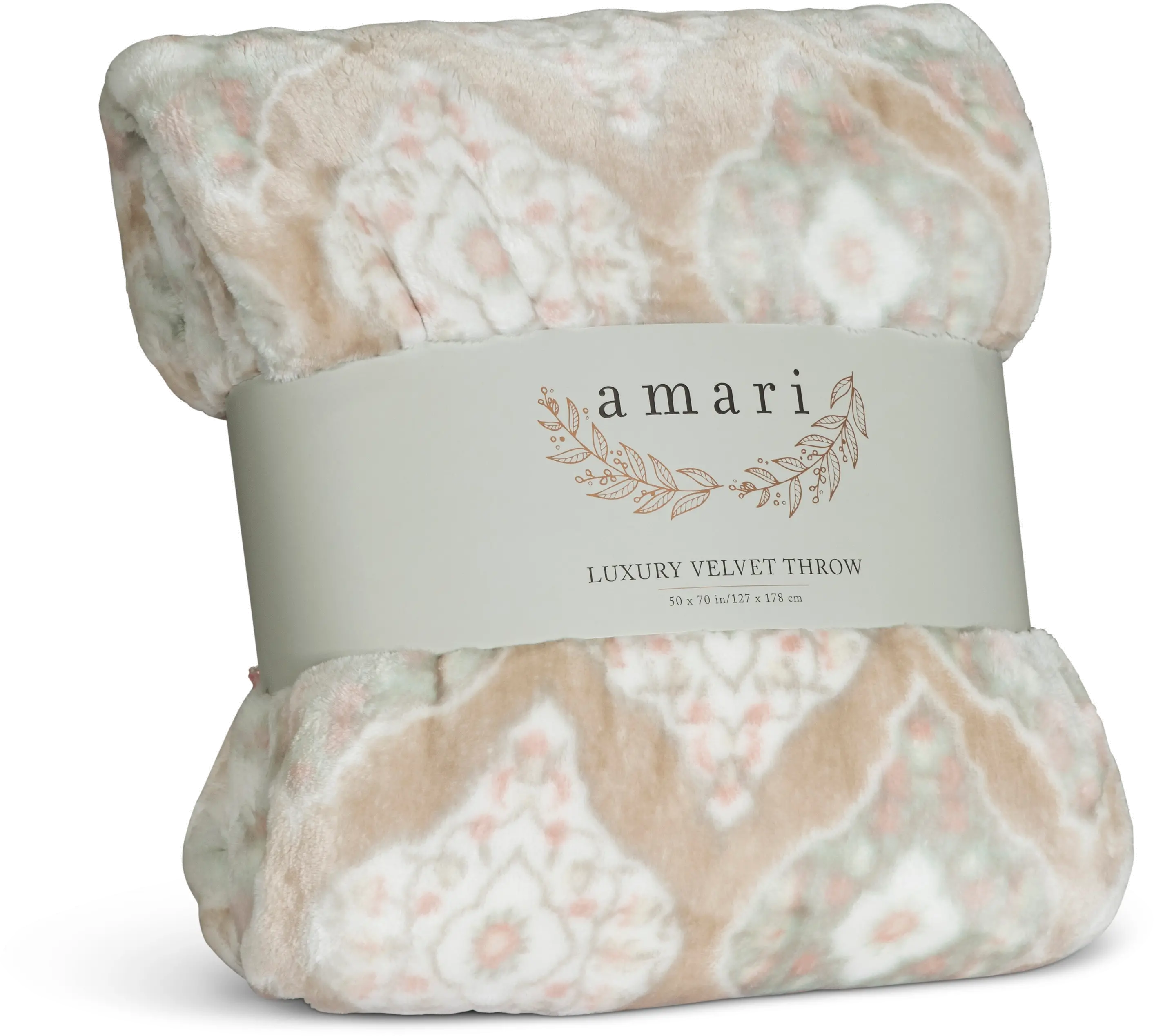 Assorted Floral Printed Velvet Throw Blanket-6
