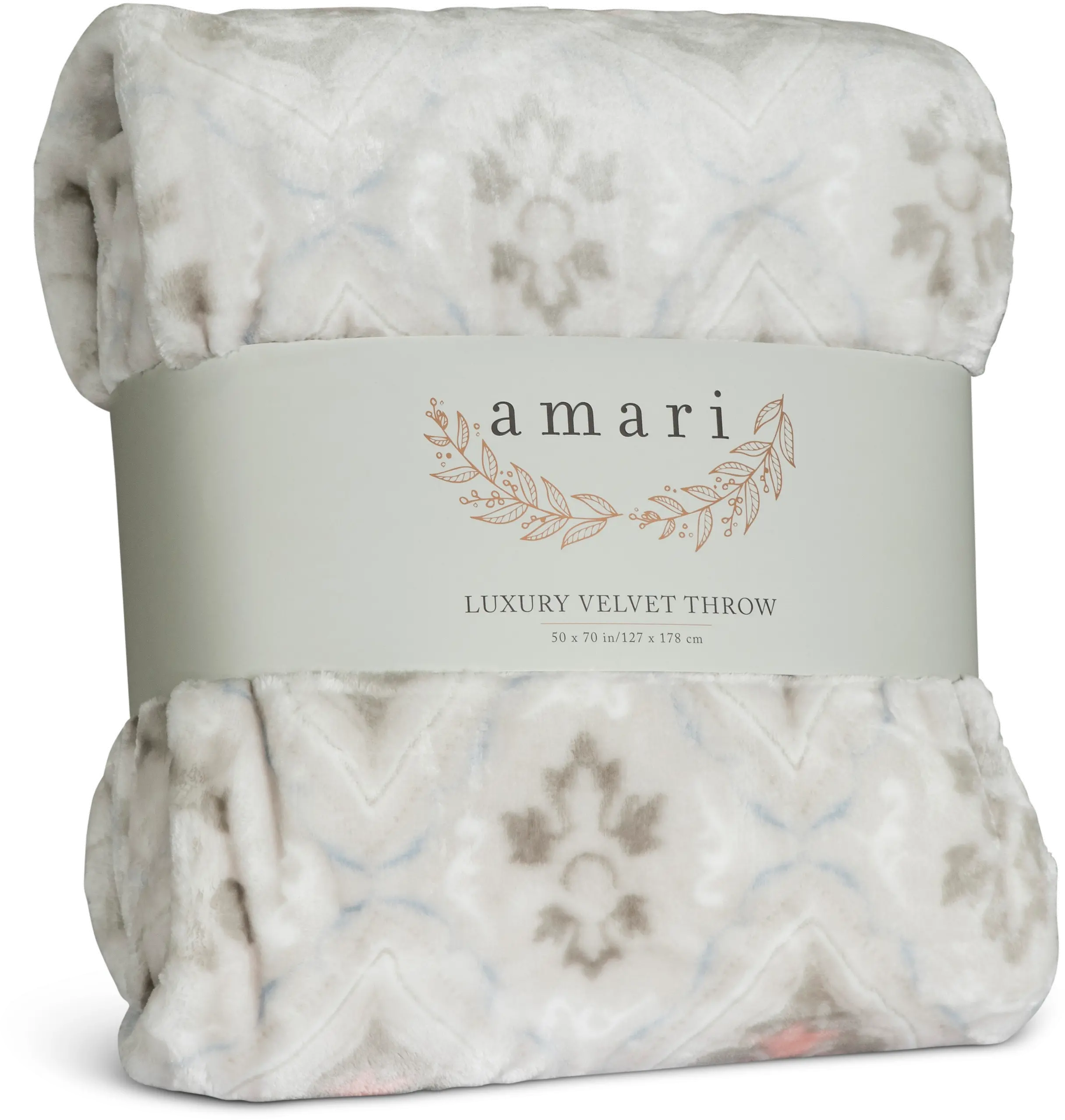 Assorted Floral Printed Velvet Throw Blanket-7