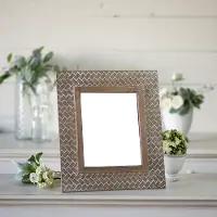 White Wash Wooden 8x10 Picture Frame