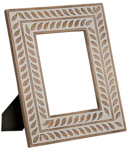 5x7 Whitewash Wooden Picture Frame-3
