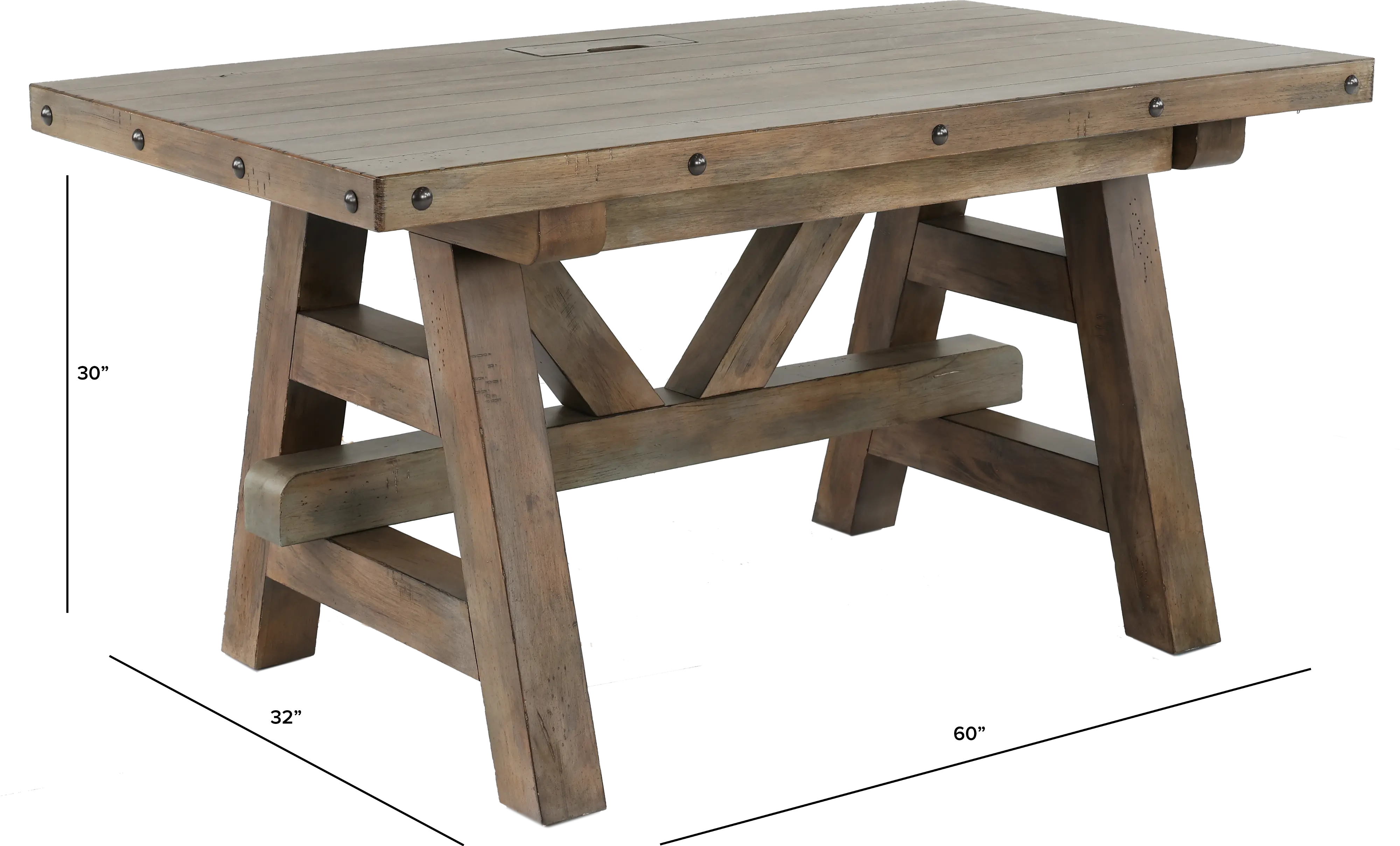 Rustic Home Office Desk-3