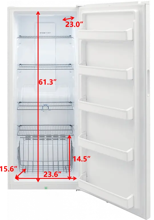 FFFU16F2VW Frigidaire 16 cu ft Upright Freezer - White-3