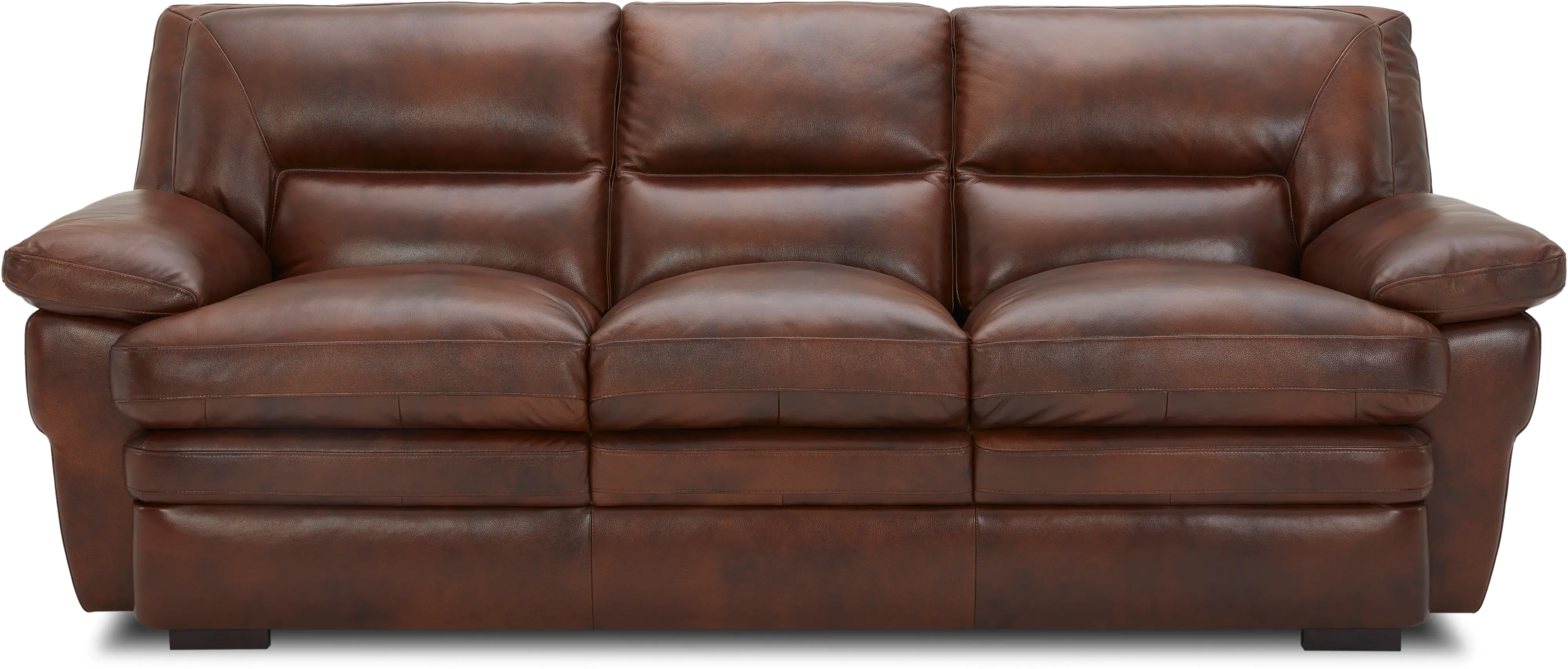 Chesapeake Cognac Brown Leather Sofa-1