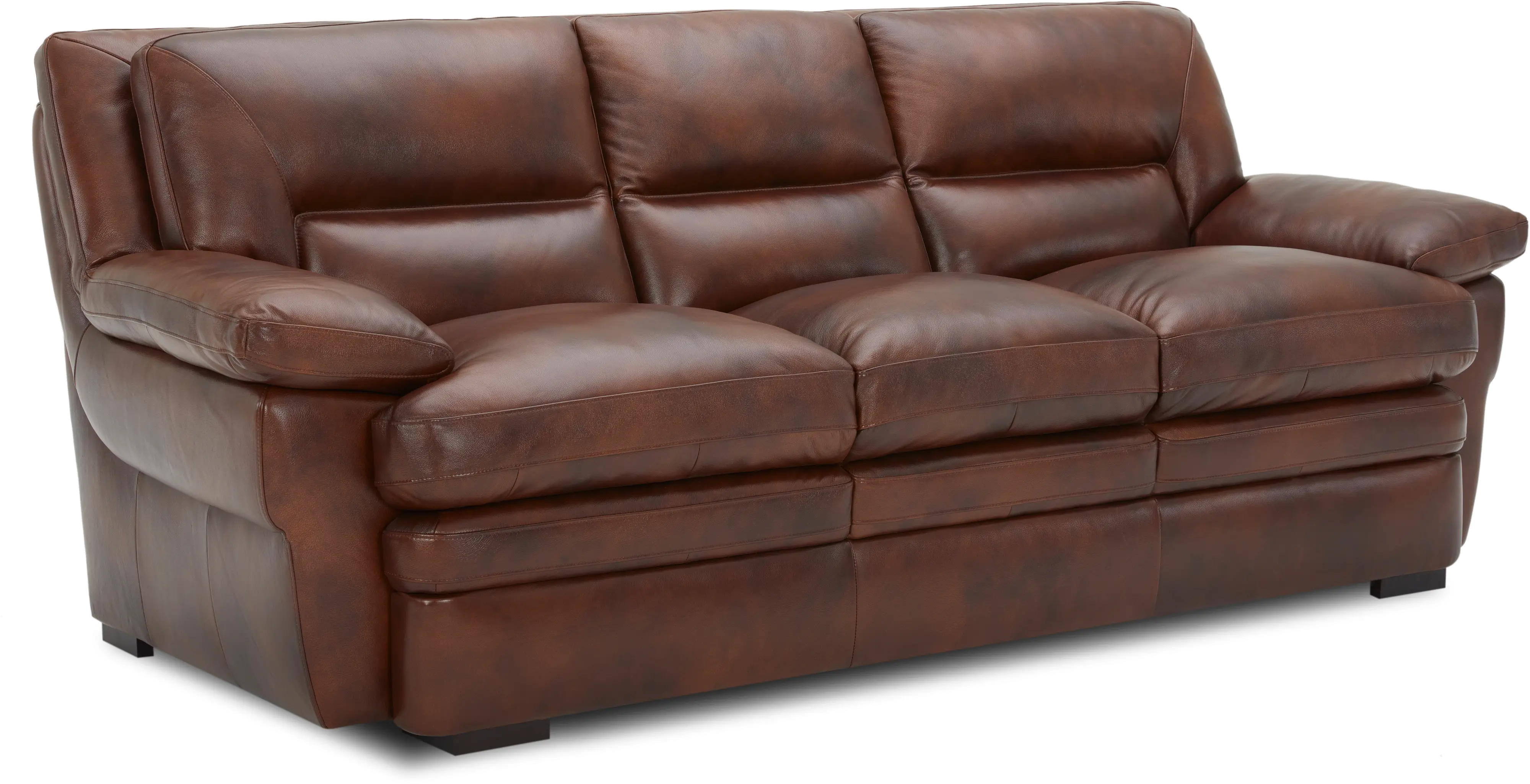 Chesapeake Cognac Brown Leather Sofa-2