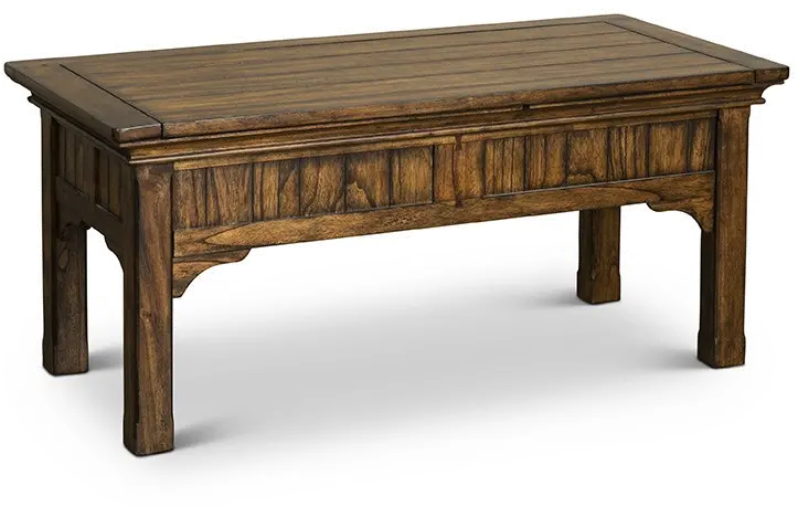 Eagle Mountain Heirloom Oak Brown Slide-top Coffee Table-2