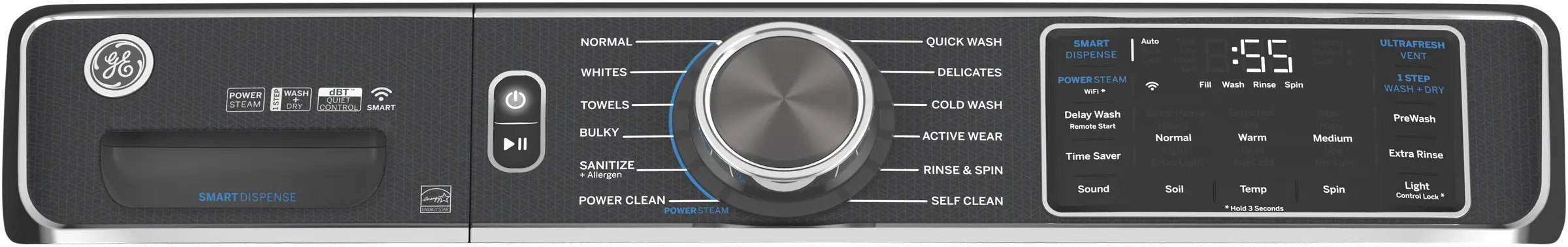 GFW850SSNWW GE Smart Front Load Steam Washer with SmartDispense - White 5.0 cu. ft. Capacity-4