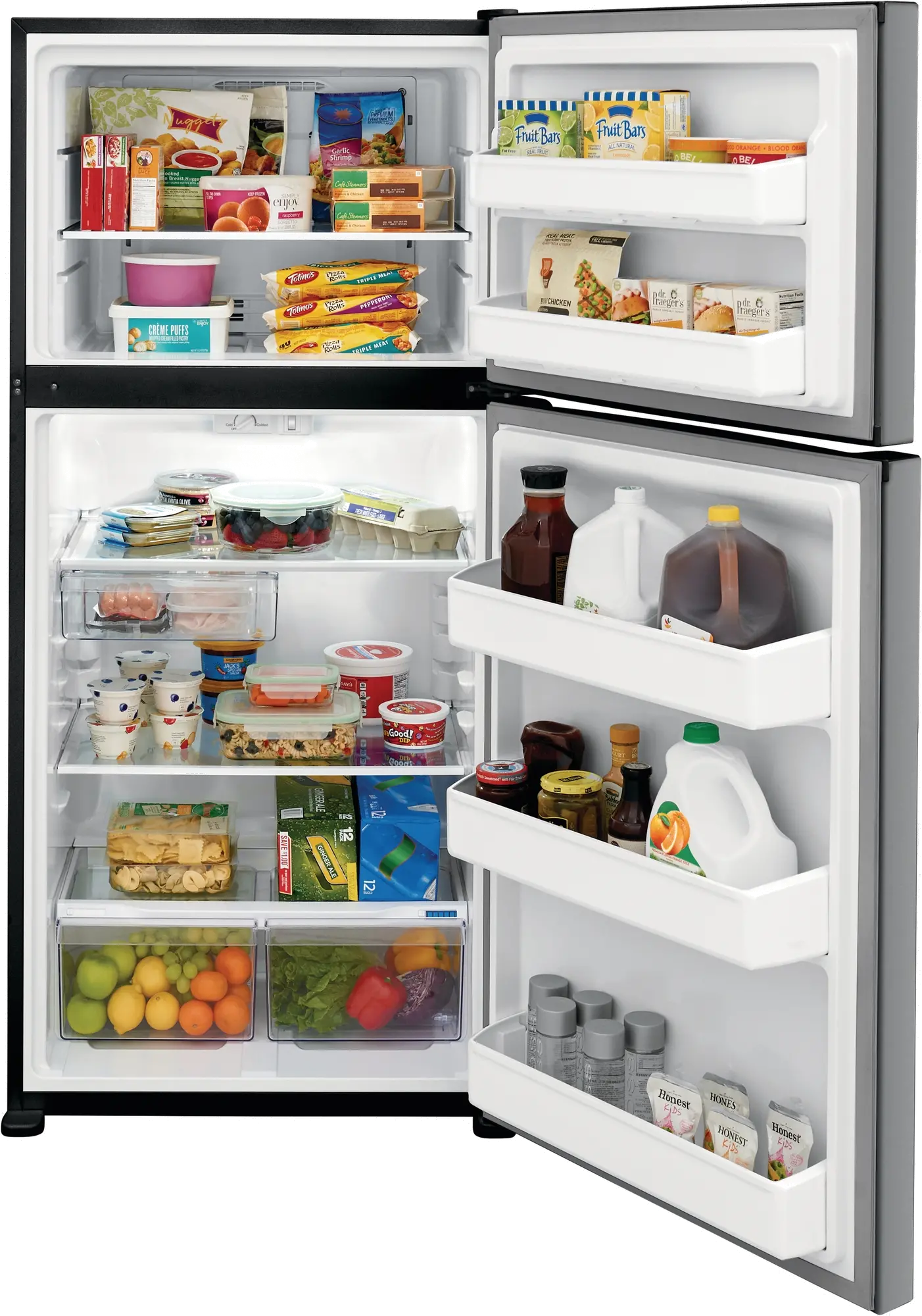 FFTR1835VS Frigidaire 18.3 cu ft Top Freezer Refrigerator - 30 W Stainless Steel-4