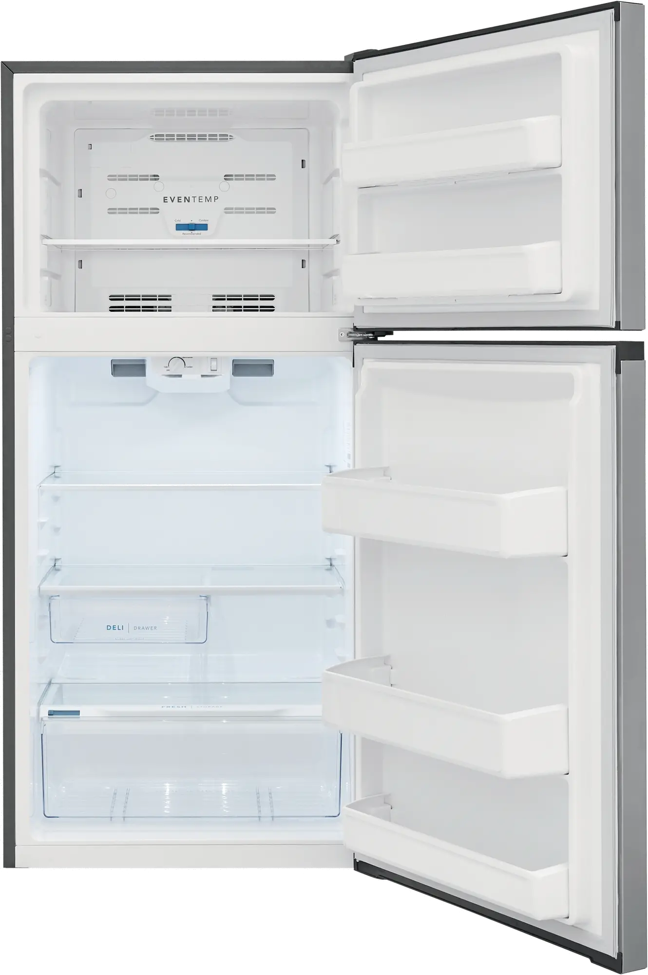 FFHT1425VV Frigidaire 13.9 cu ft Top Freezer Refrigerator - 28 W Brushed Steel-3