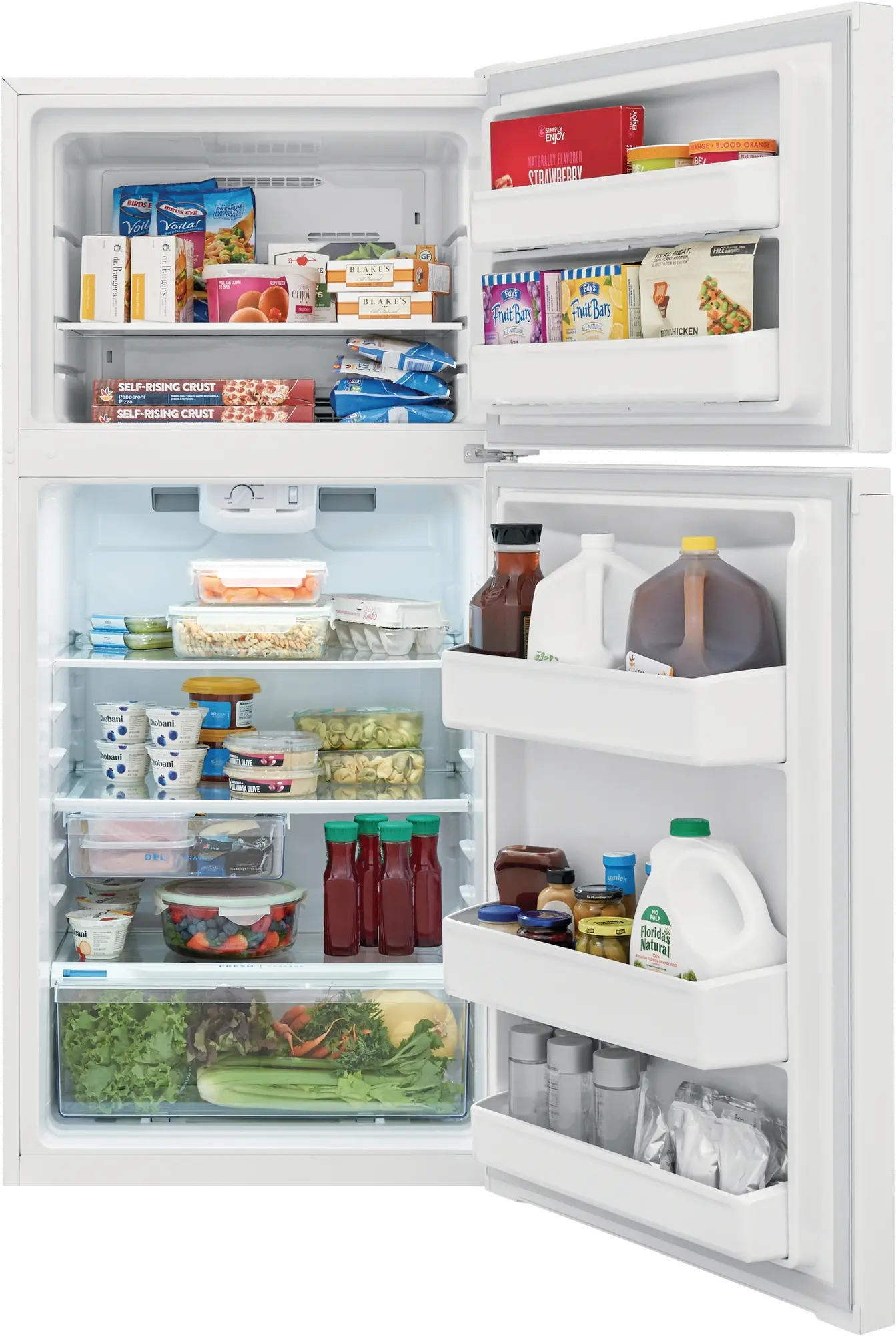 FFHT1425VW Frigidaire 13.9 cu ft Top Freezer Refrigerator - 28 W White-3