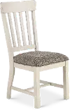 Drake White Upholstered Dining Chair