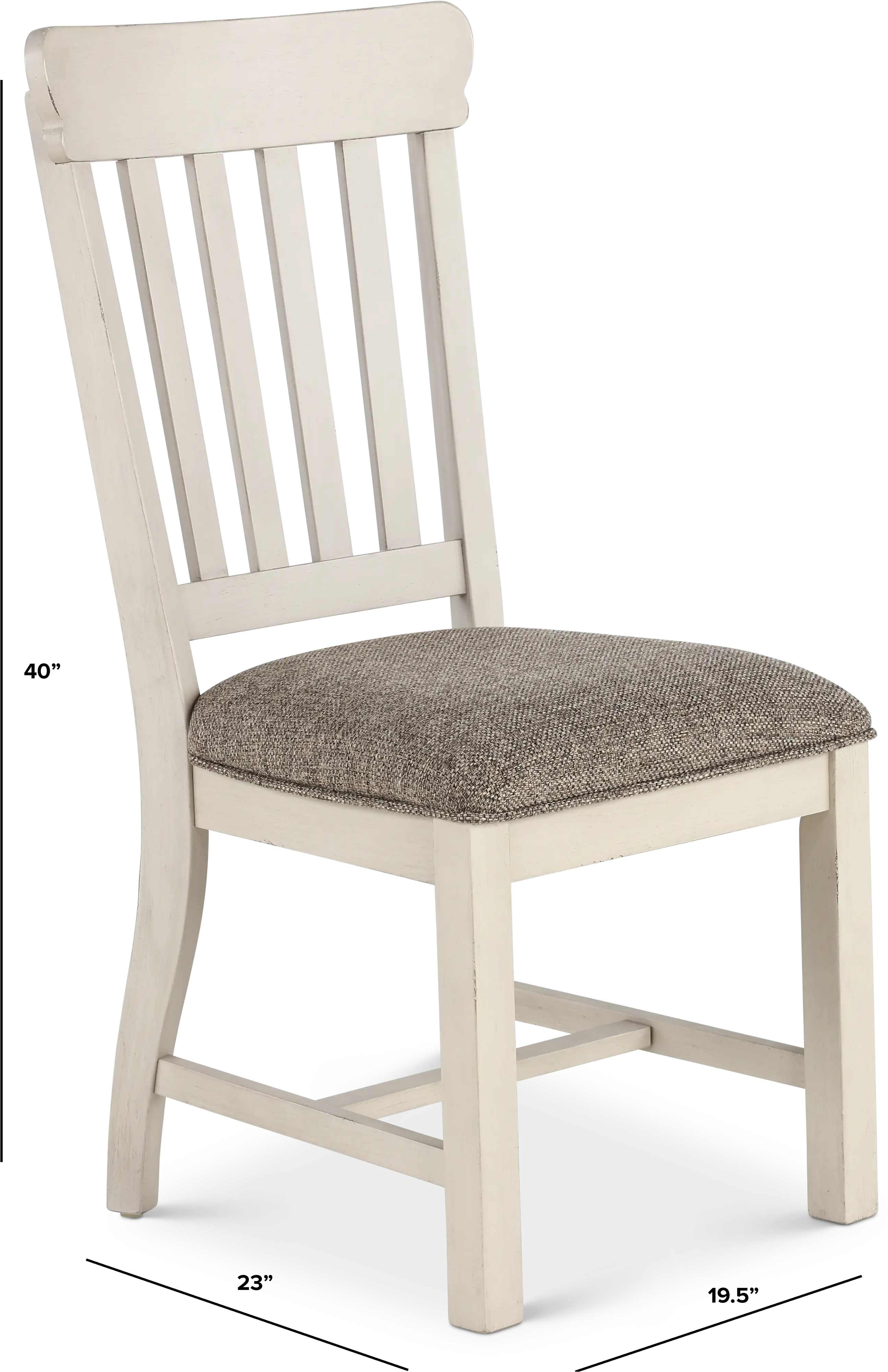 Drake White Upholstered Dining Chair-3