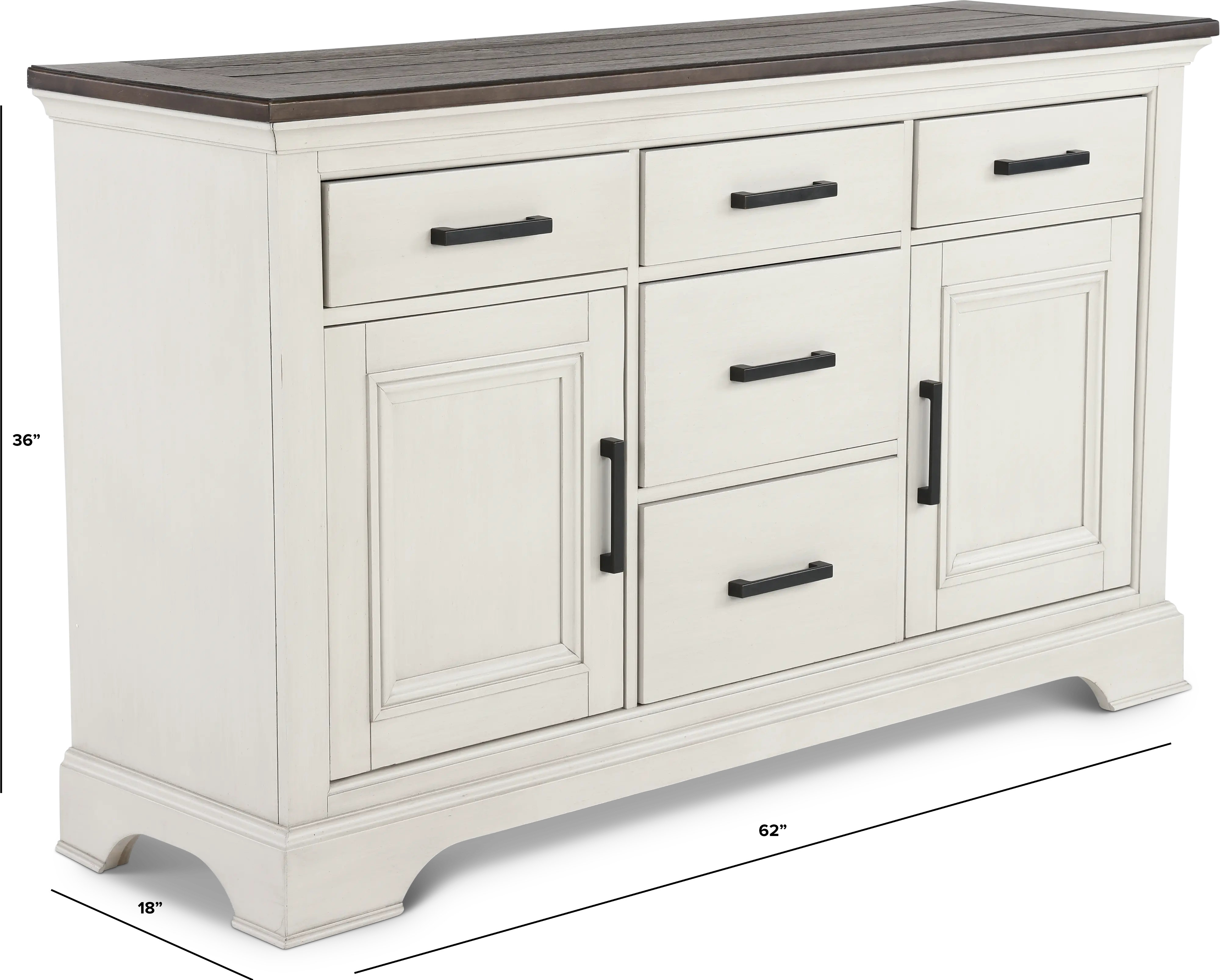Drake Country White Dining Room Sideboard-3