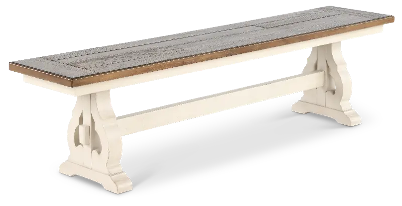 Drake White Dining Room Bench