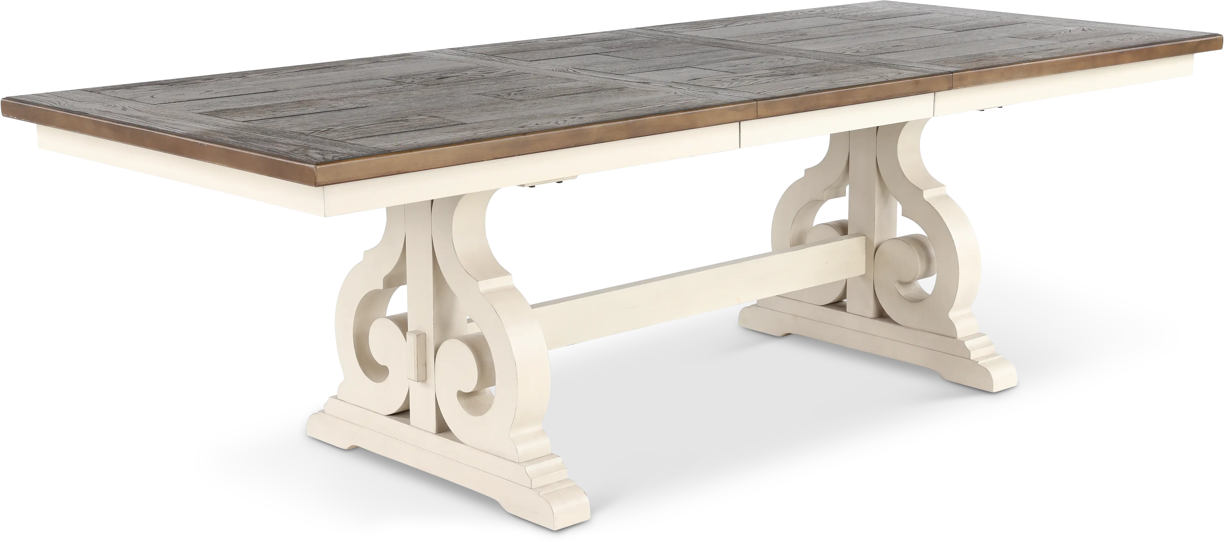 Drake White and Brown 5 Piece Dining Set-6