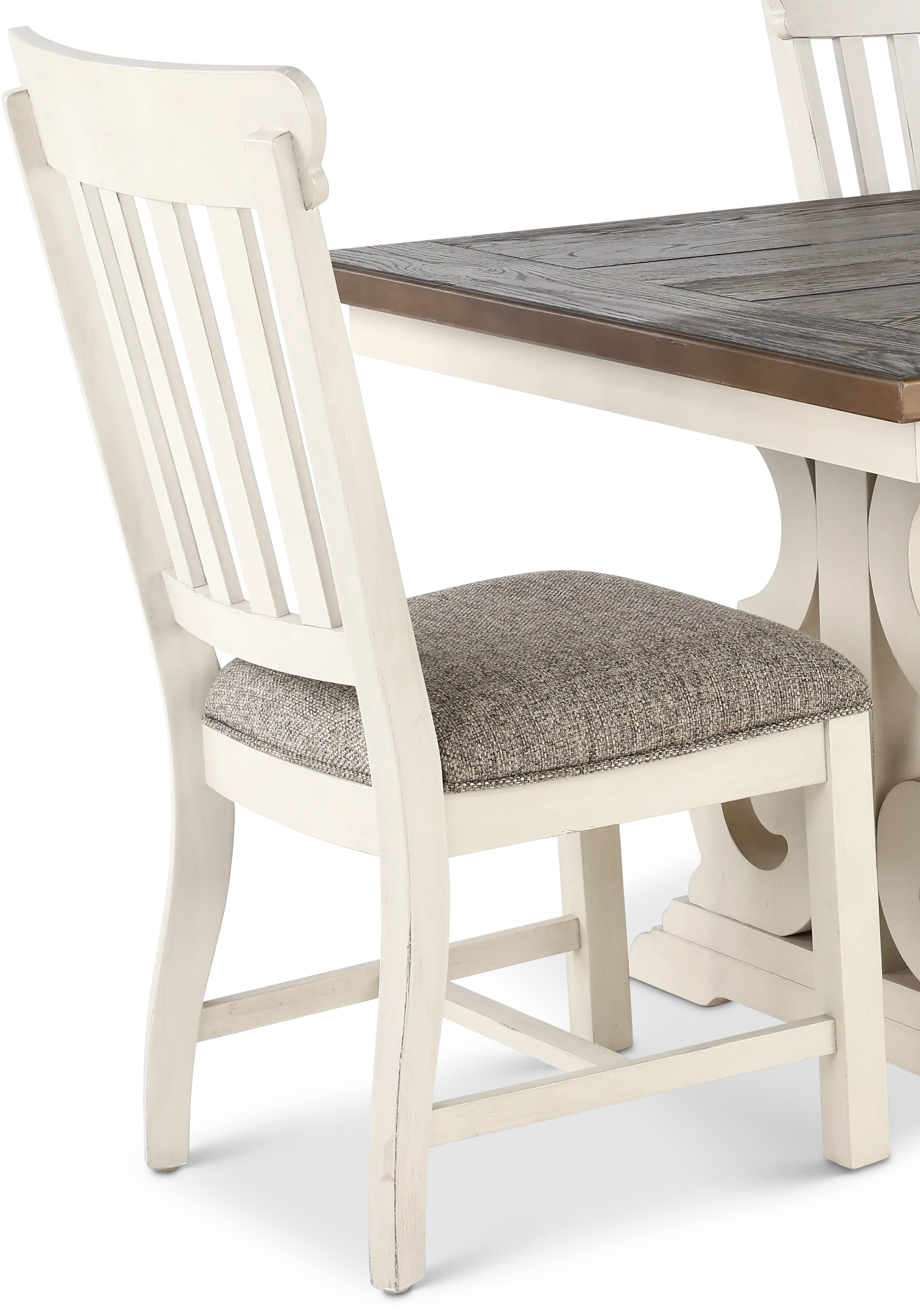 Drake White and Brown 5 Piece Dining Set-7