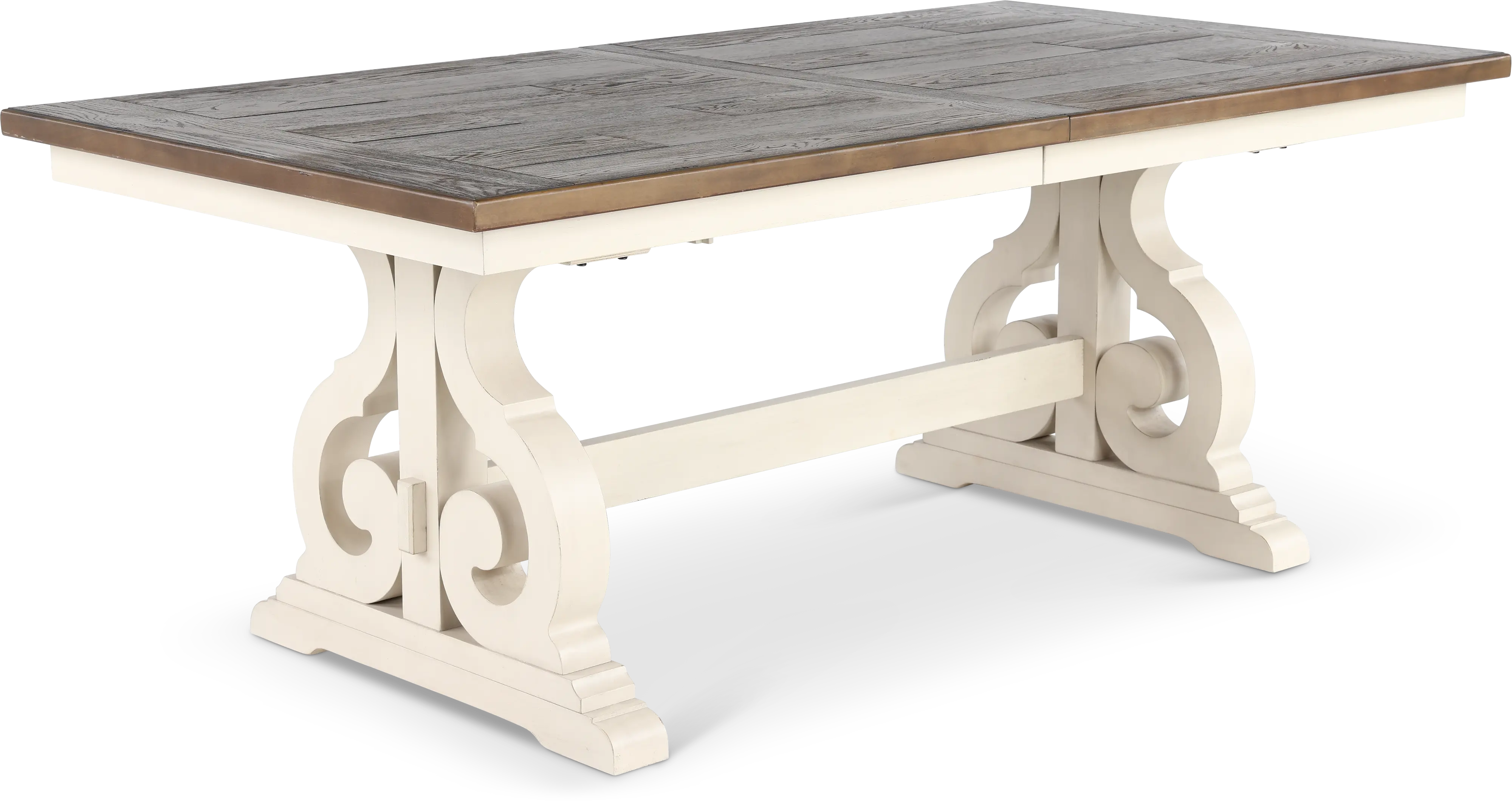 Drake White and Brown 6 Piece Dining Set-6