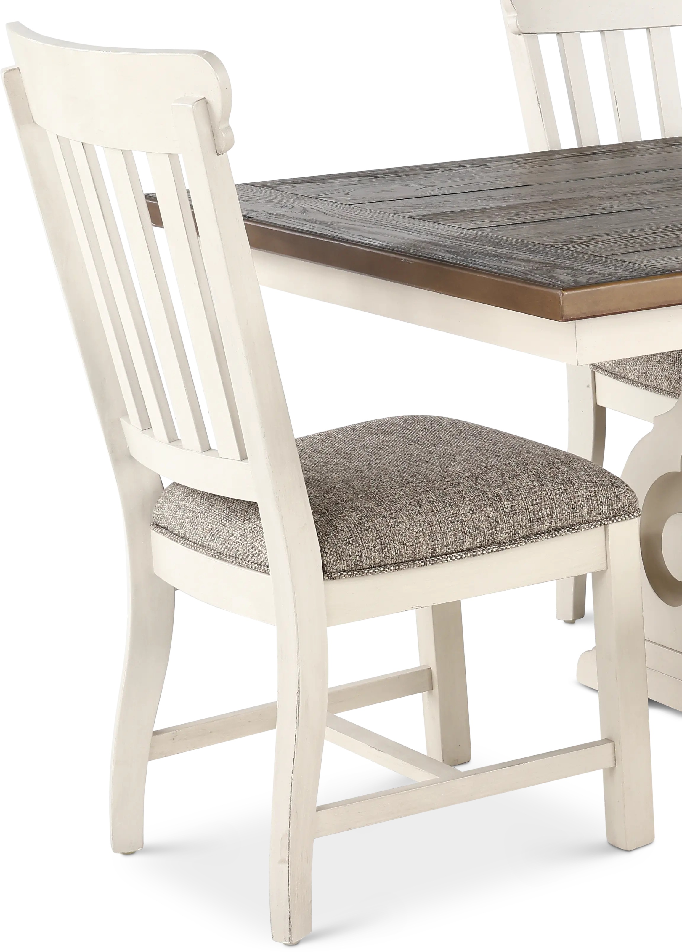 Drake White and Brown 6 Piece Dining Set-7
