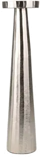 22  Silver Aluminum Pillar Candle Holder-1