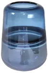 9 Inch Blue Handmade Glass Vase