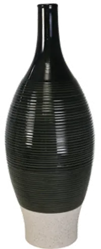 20 Inch Green Ceramic Bottle Vase