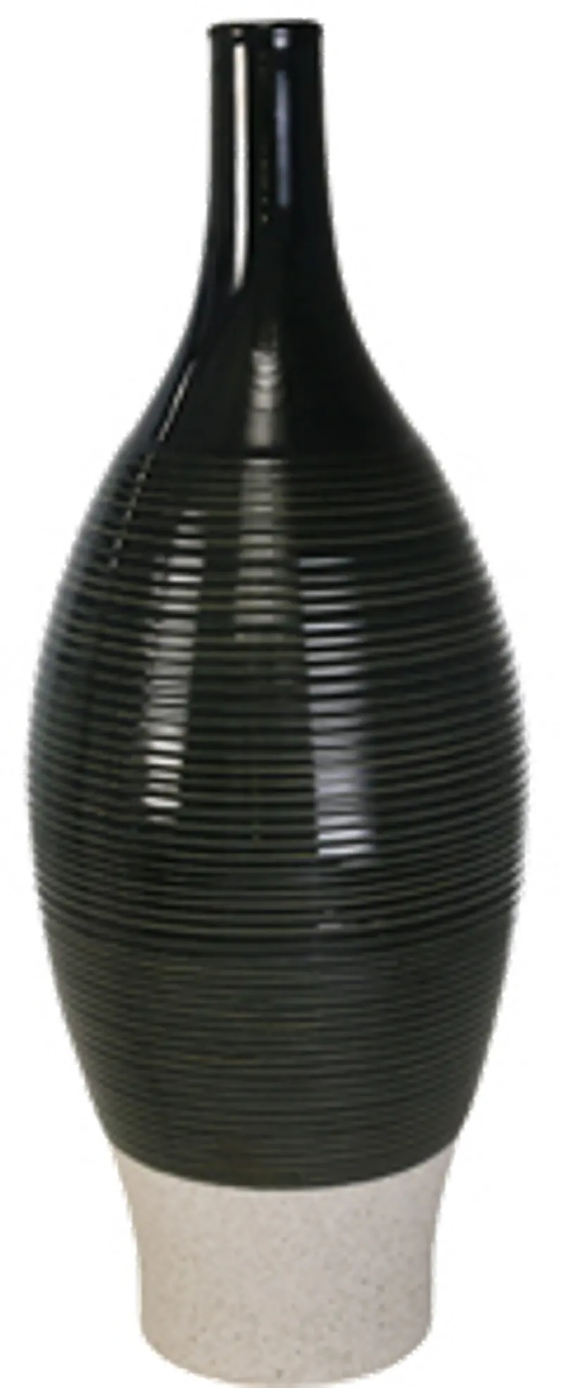 20 Inch Green Ceramic Bottle Vase