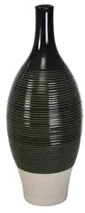 16 Inch Green Ceramic Bottle Vase-1
