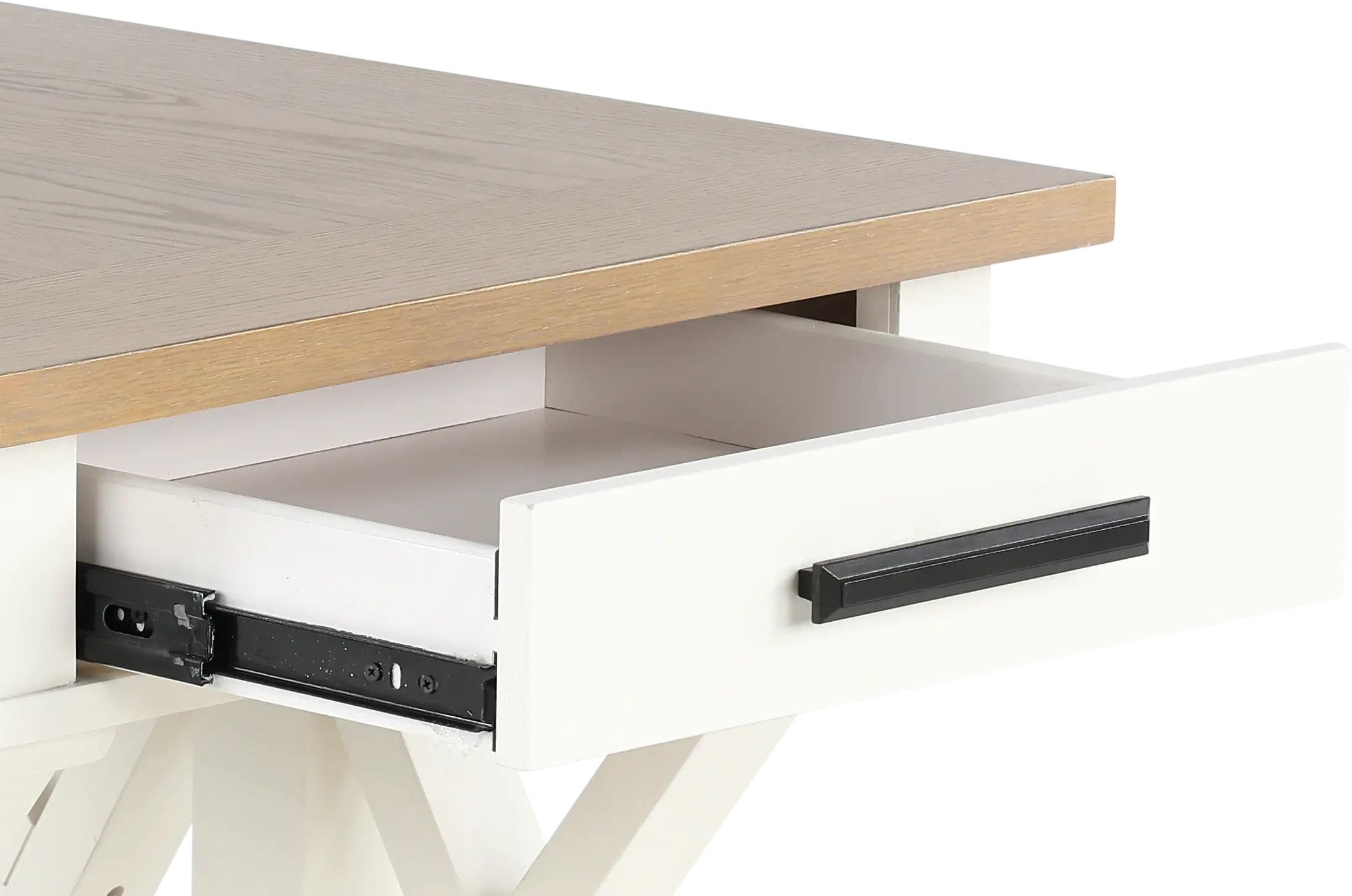 Amy Cotton White End Table-7