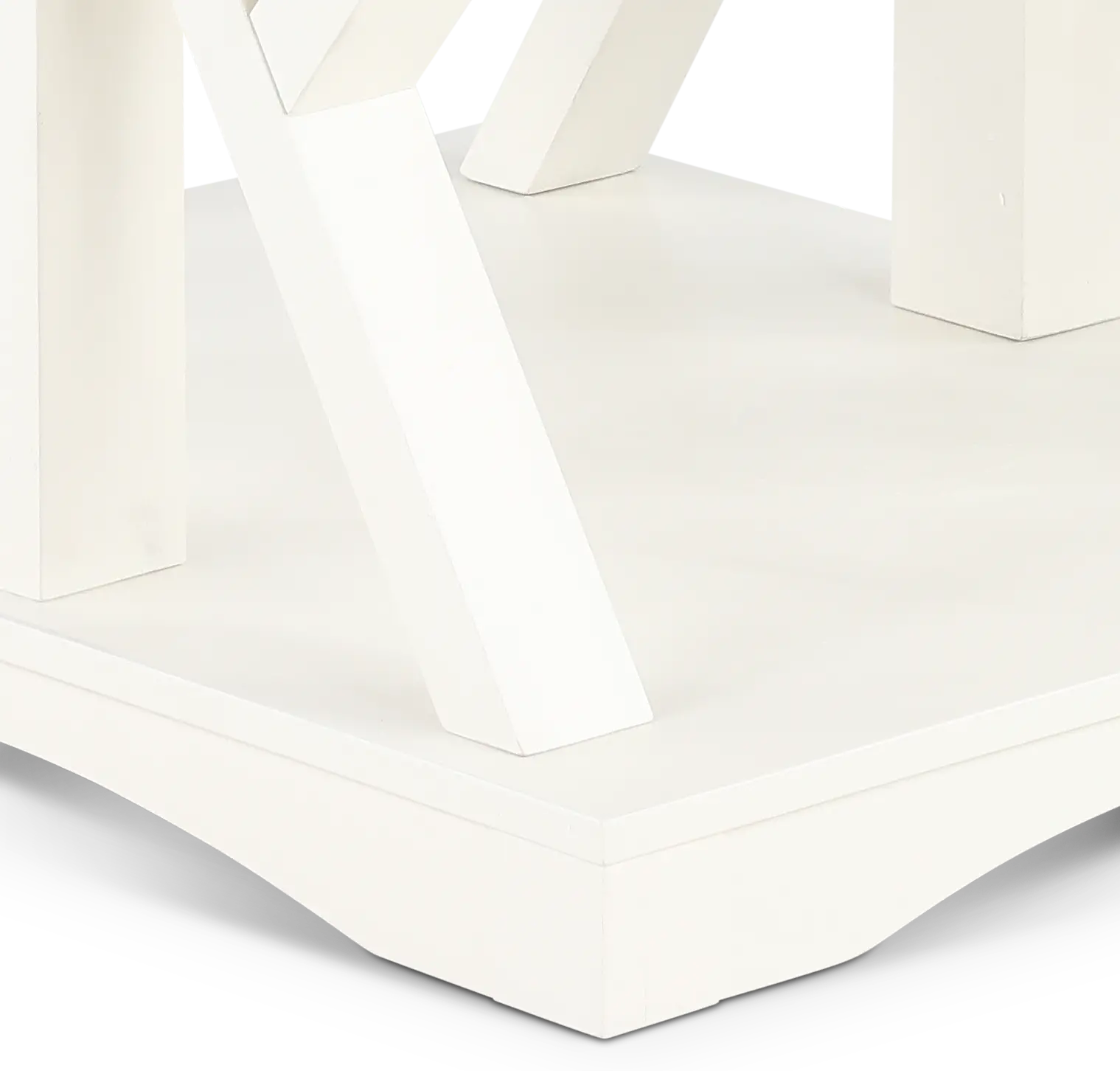 Amy Cotton White End Table-8