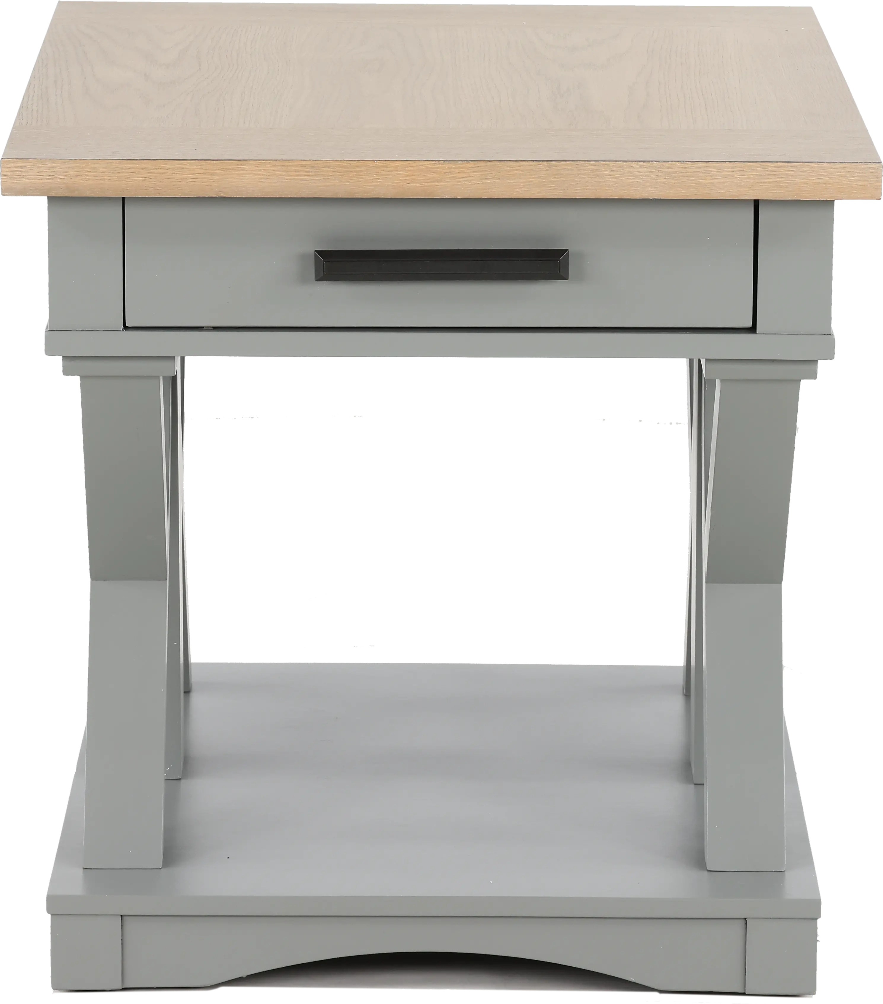 Amy Dove Gray End Table with Drawer-1