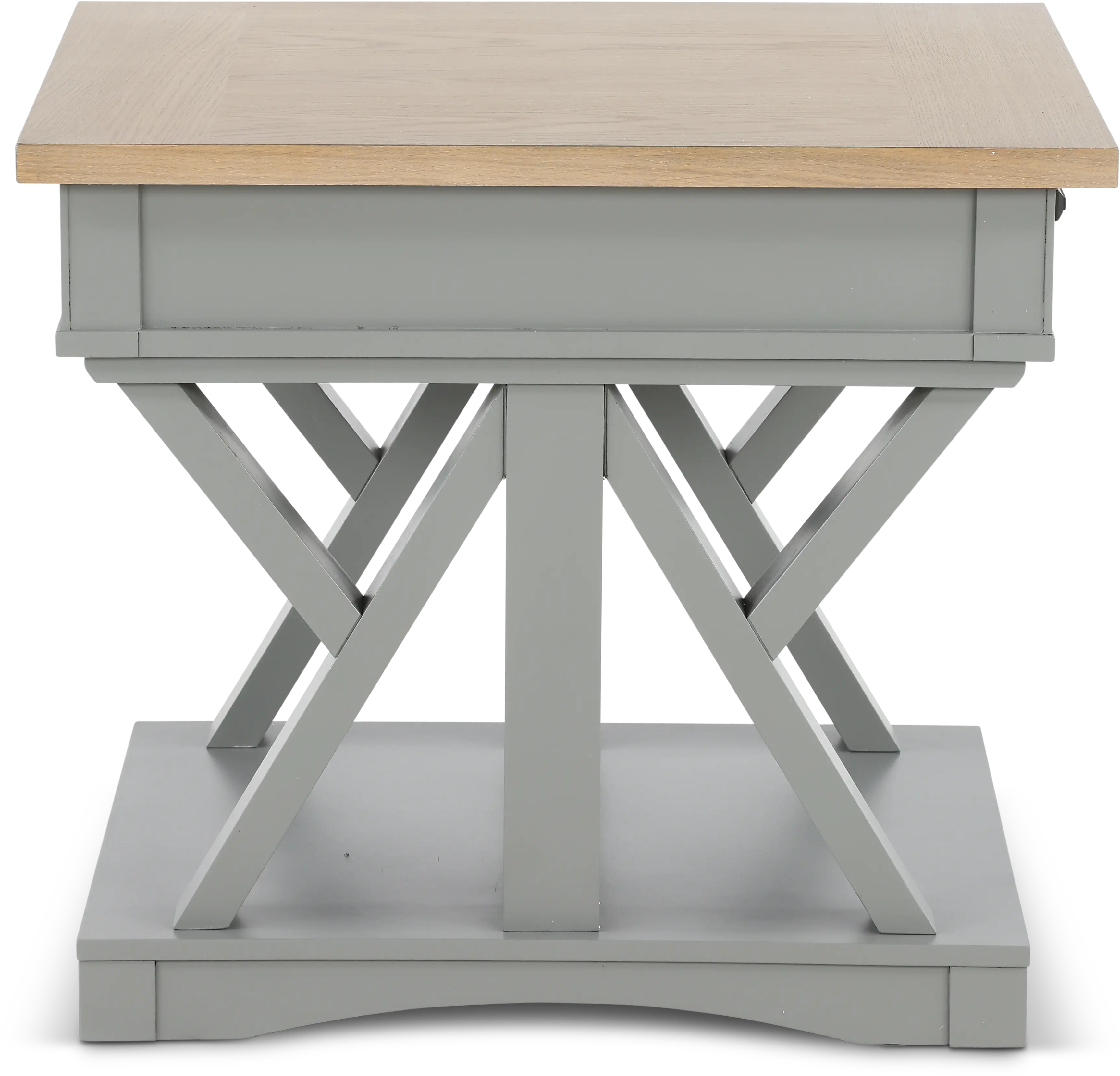 Amy Dove Gray End Table with Drawer-5