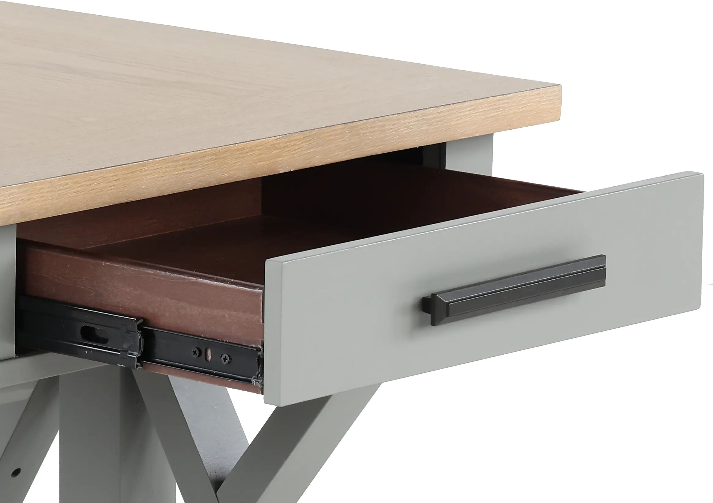 Amy Dove Gray End Table with Drawer-7