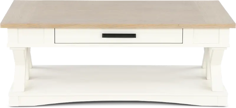 Amy Cotton White Coffee Table