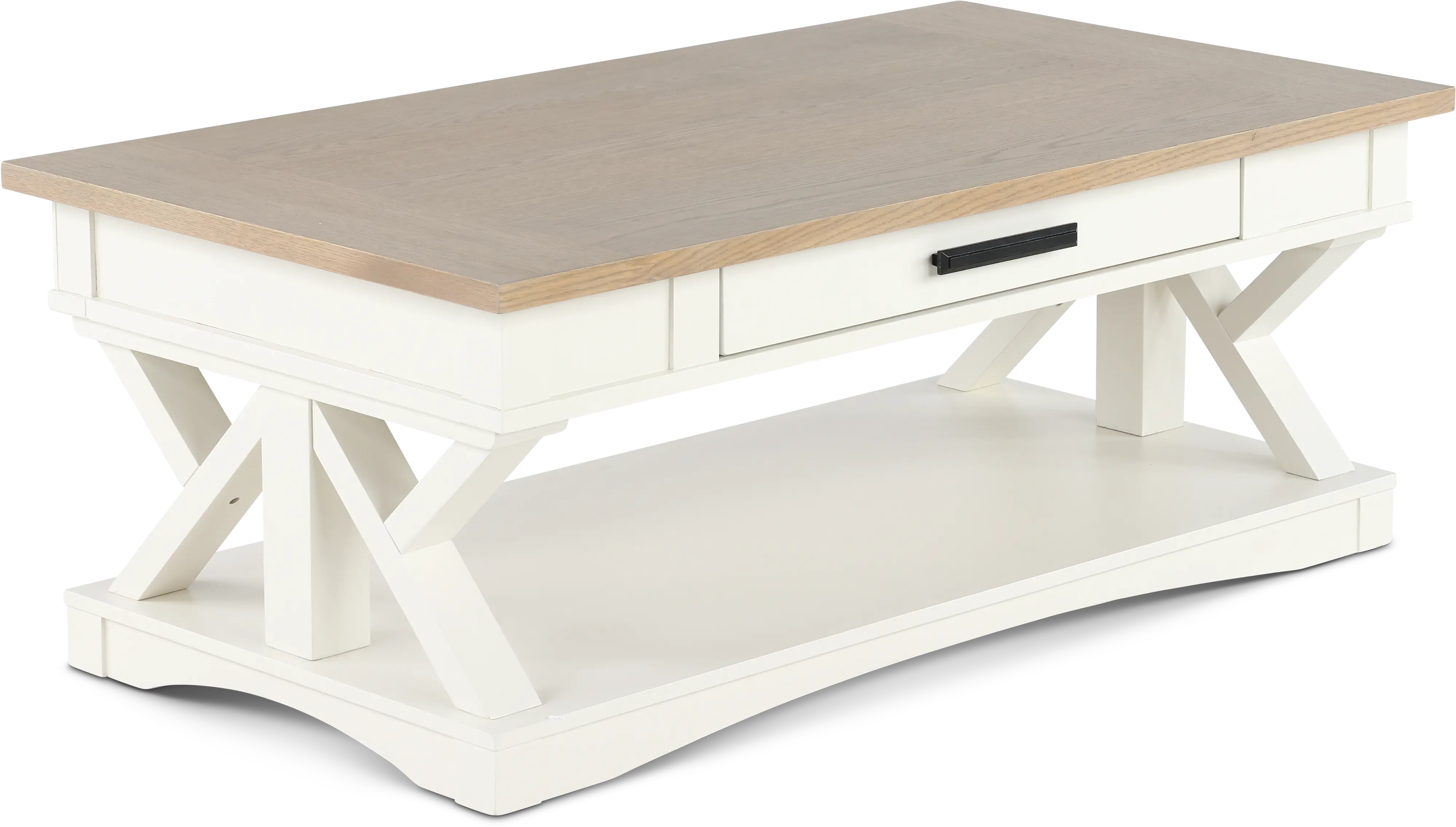 Amy Cotton White Coffee Table-4