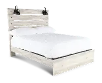 Sunrise Park Whitewash King Bed