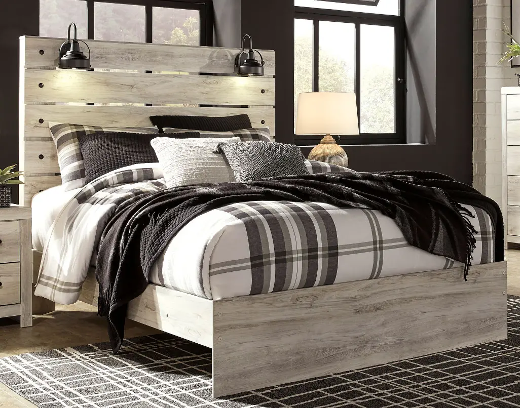 Sunrise Park Whitewash King Bed-2