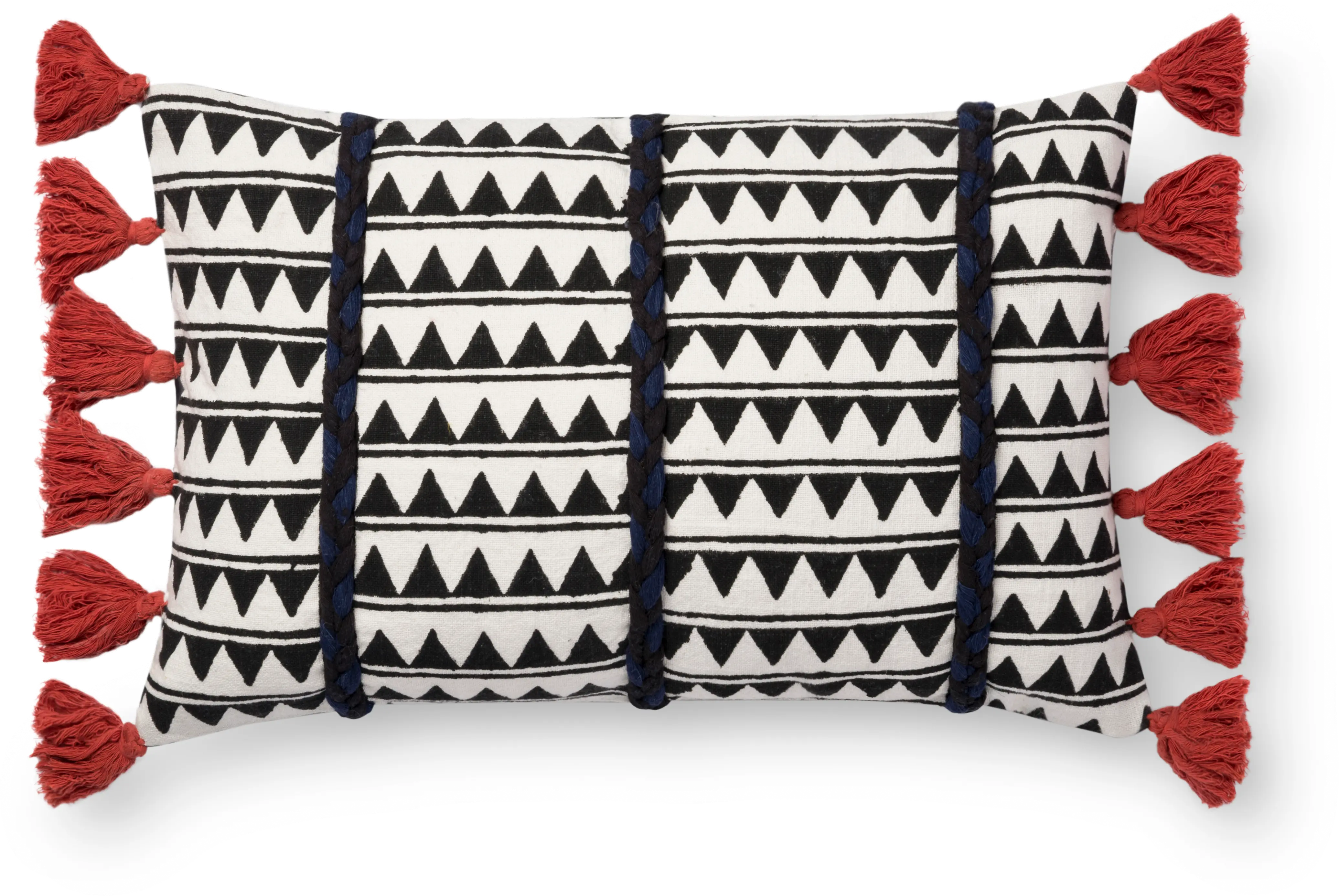 P0670/WHITEINDIGO Indigo Blue and White Throw Pillow-1